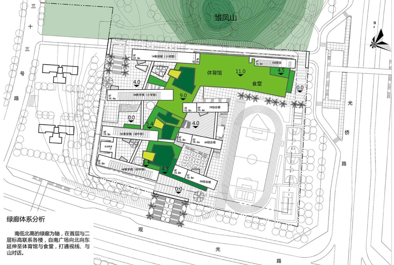 BIM Architecture | Phoenix School in Guangming New District, Shenzhen / 'Zhong Zhong + Zhong Bo Bo' Studio of Shenzhen University Architectural Design and Research Institute