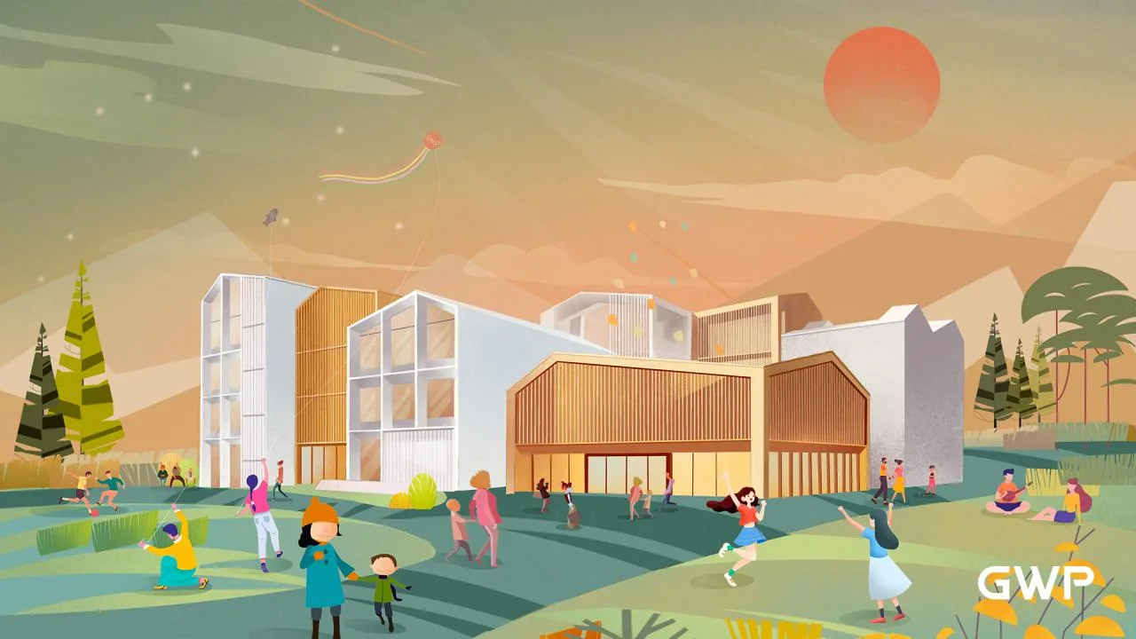 BIM Architecture | Spread Wings in the Wind, Embark on Dreams - Lin'an Fengzhigu International Camp/GWP