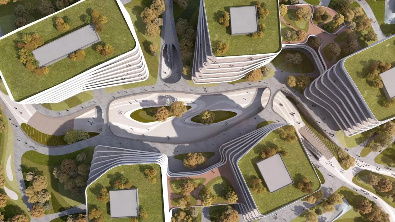 BIM Architecture | Xishan Zhigu - Beijing Collaborative Innovation Park/CAA Architecture Firm