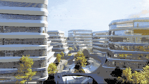 BIM Architecture | Xishan Zhigu - Beijing Collaborative Innovation Park/CAA Architecture Firm