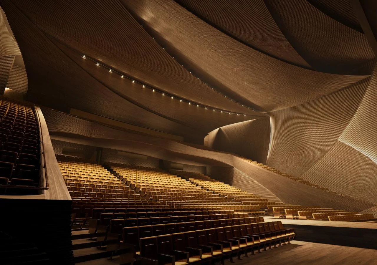 BIM Architecture | Ceramic Layers, Competition Proposal for 'CAMERIMAGE European Film Center' by Kengo Kuma