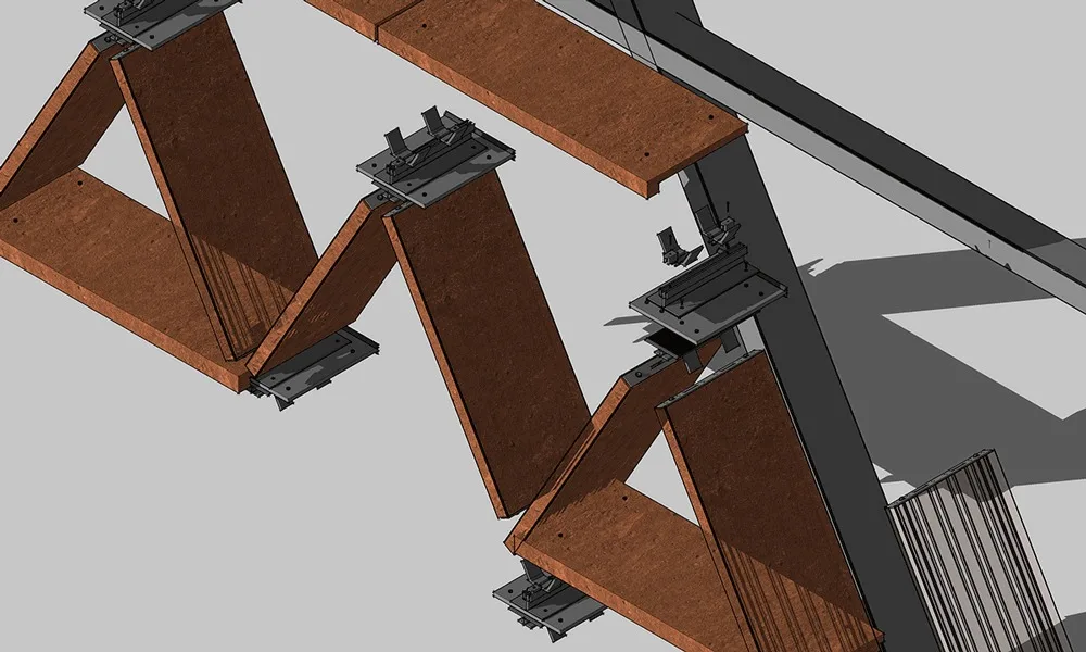 BIM Architecture | Maker Town TIC Art Center/Dongchang Construction - Node construction diagram