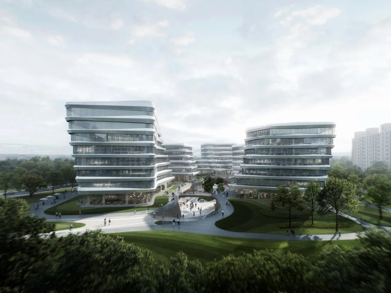 BIM Architecture | Xishan Zhigu - Beijing Collaborative Innovation Park/CAA Architecture Firm
