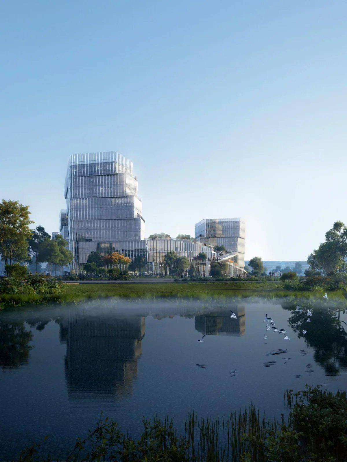 BIM Architecture | Xishan Zhigu - Beijing Collaborative Innovation Park/CAA Architecture Firm