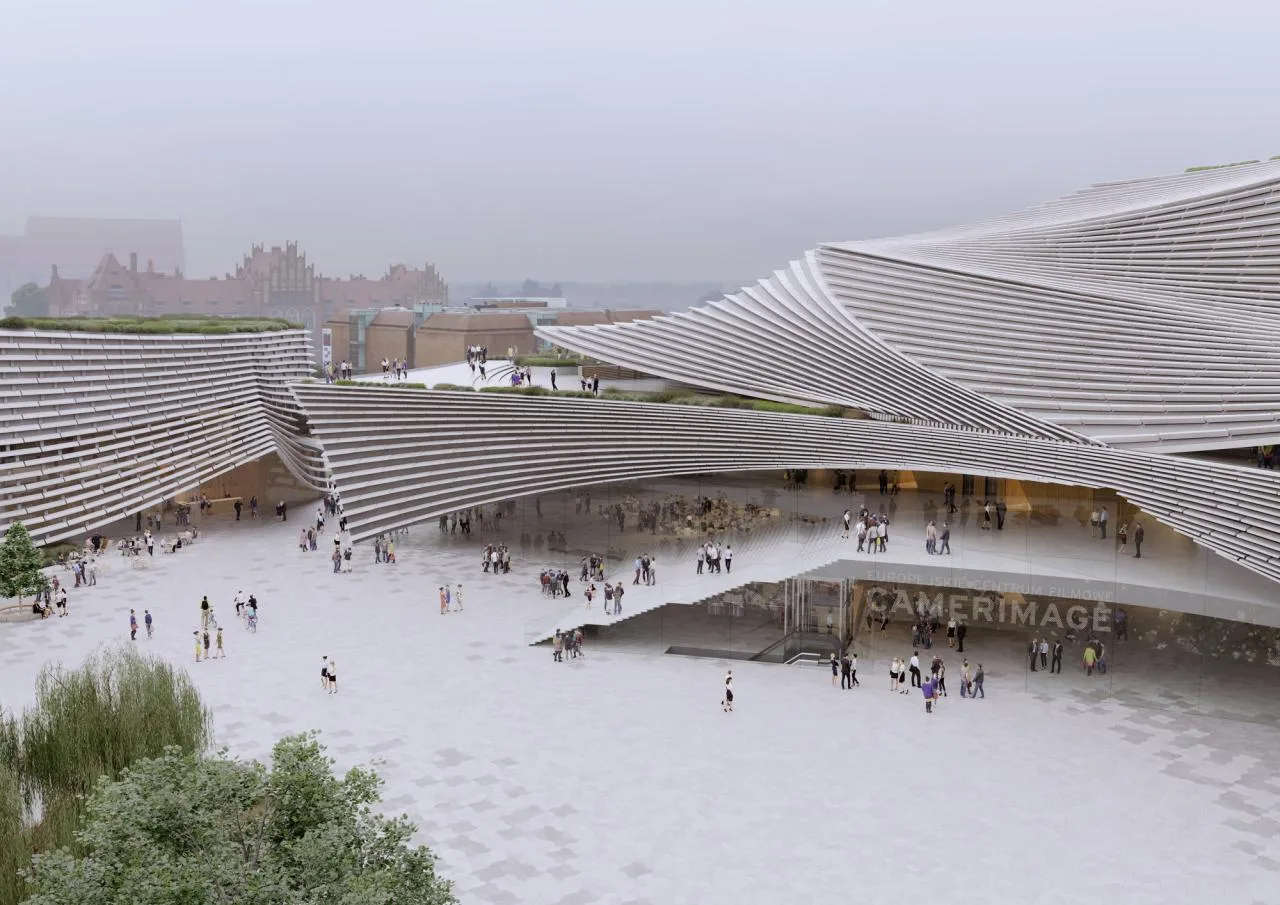 BIM Architecture | Ceramic Layers, Competition Proposal for 'CAMERIMAGE European Film Center' by Kengo Kuma