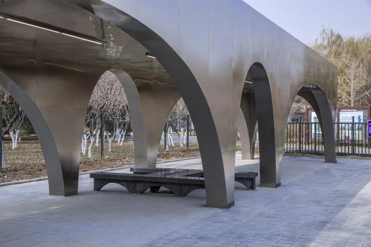 BIM Architecture | Beijing Olympic Forest Park Runner Service Station/TEMP Architectural Design Studio