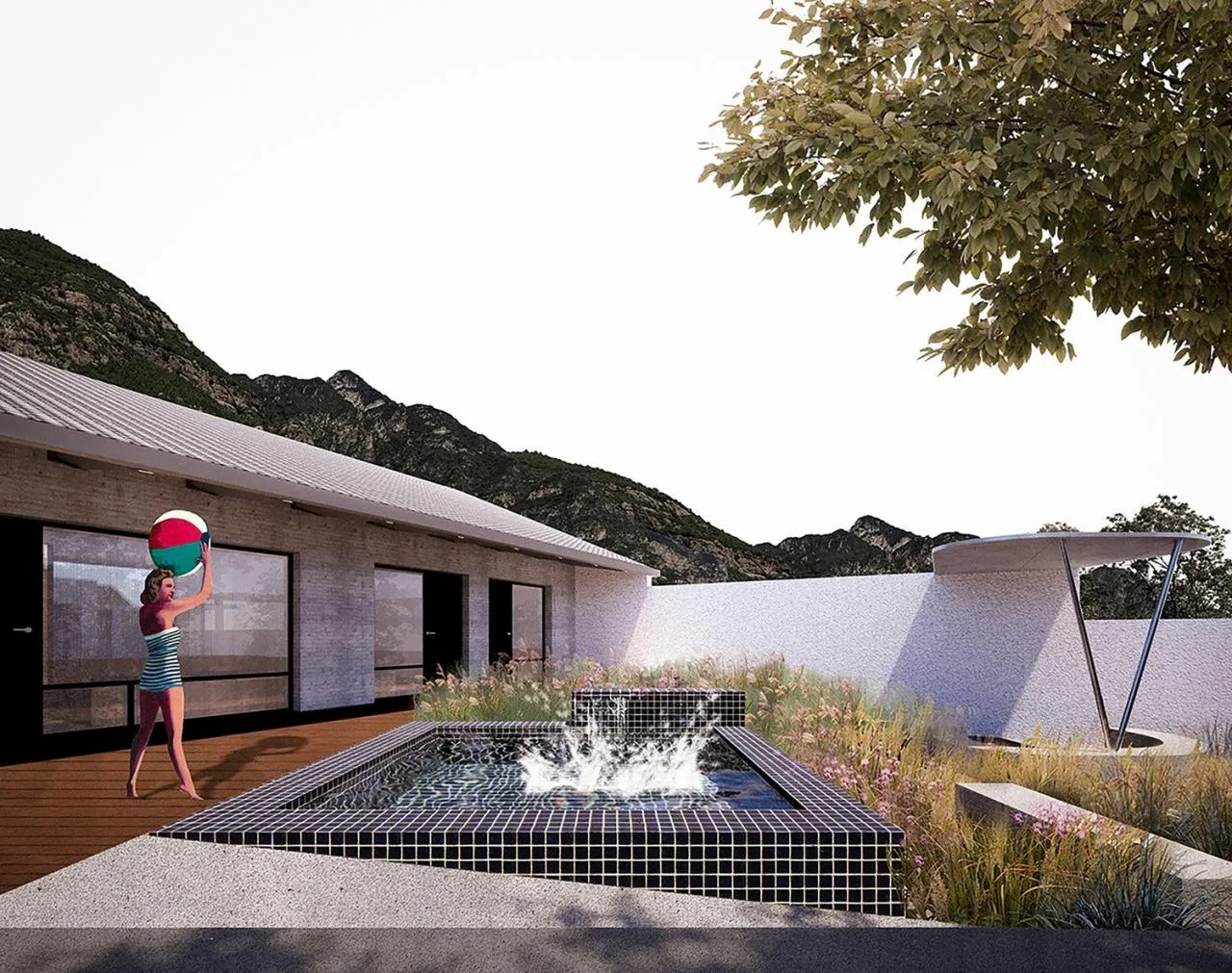 BIM Architecture | Twin Courtyard Homestay/Similar Architecture