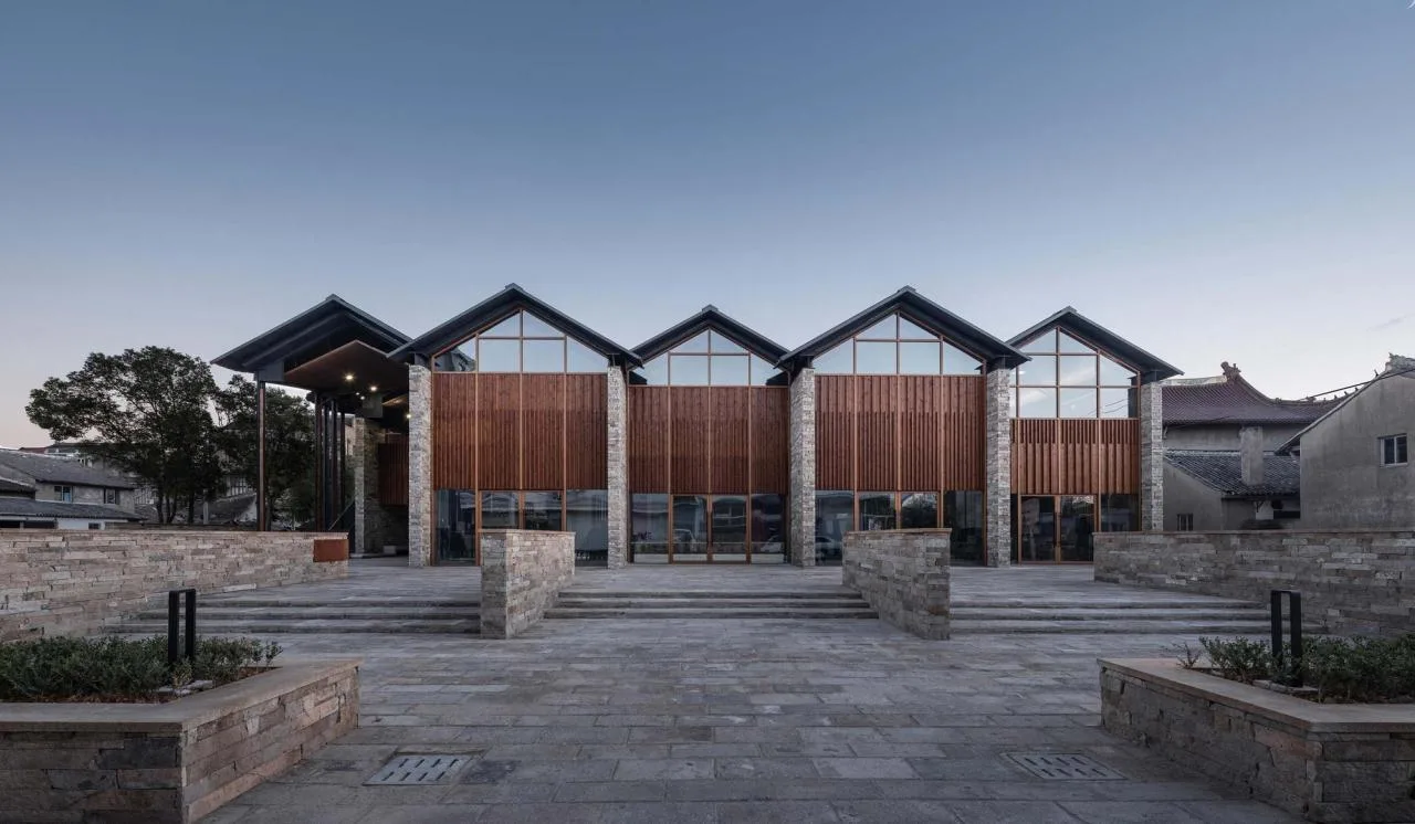 BIM Architecture | Xiaowufen Village Cultural Hall/Garden Architecture Landscape