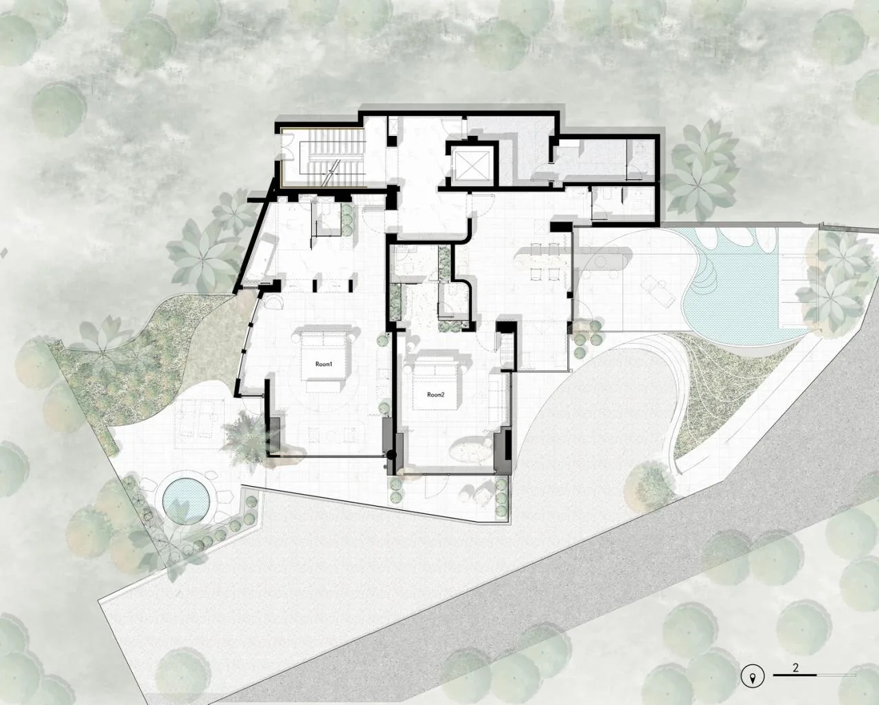 BIM Architecture | 'Breath of the Sea' Dali Green Half Mountain Hotel Renovation Design/Ordinary Design