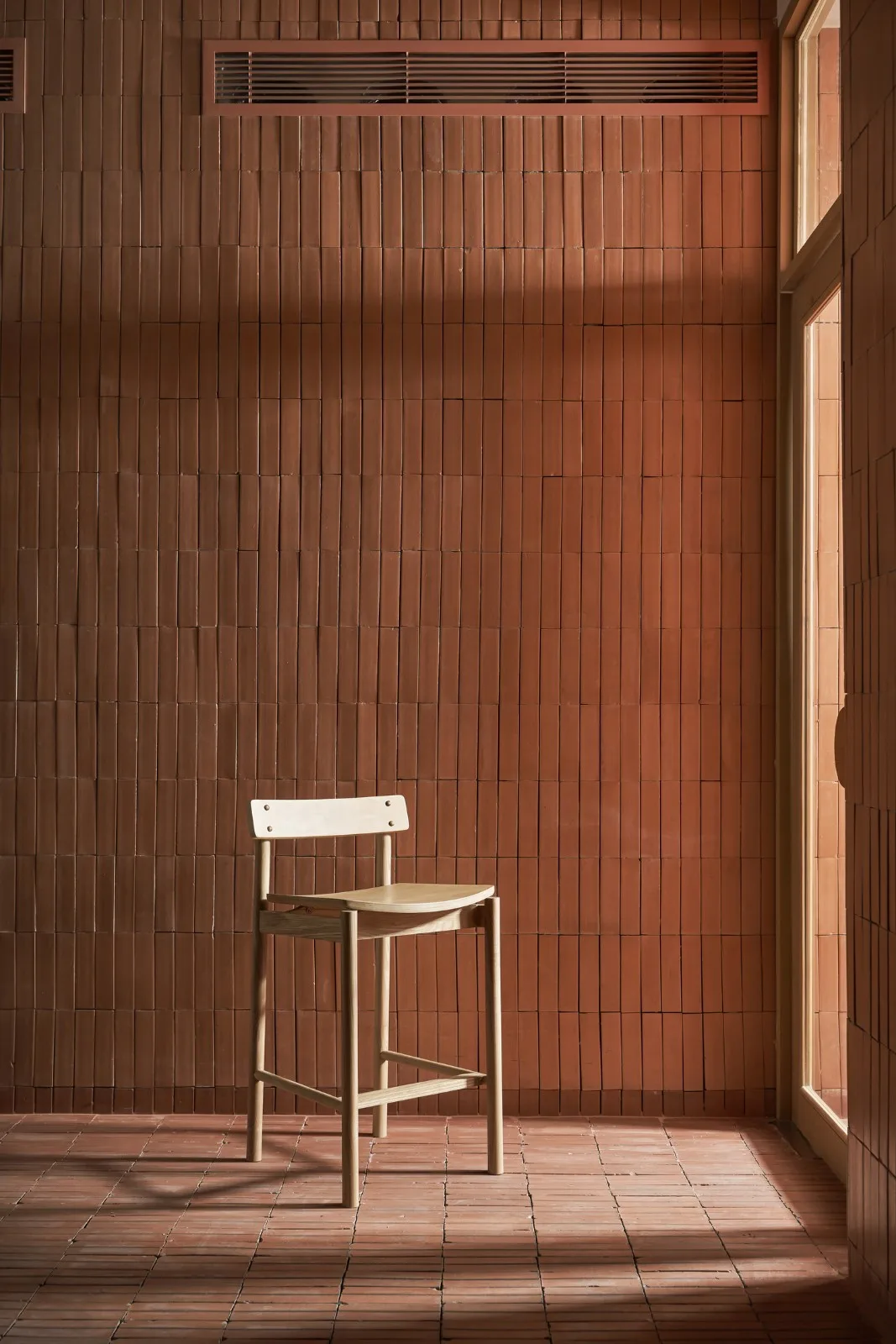 BIM Architecture | Collision of Curved Metal Grid and Red Clay Bricks: Brother Coffee Baking Shop/Red5 Studio