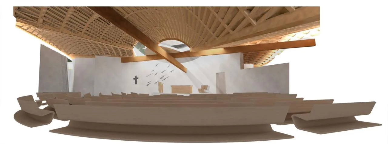 BIM Architecture | Suspended Roof: Church and Diocese Complex/Miralles Tagliabue EMBT