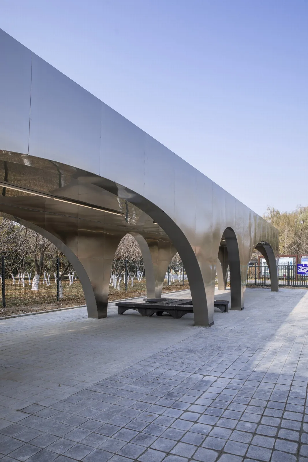 BIM Architecture | Beijing Olympic Forest Park Runner Service Station/TEMP Architectural Design Studio