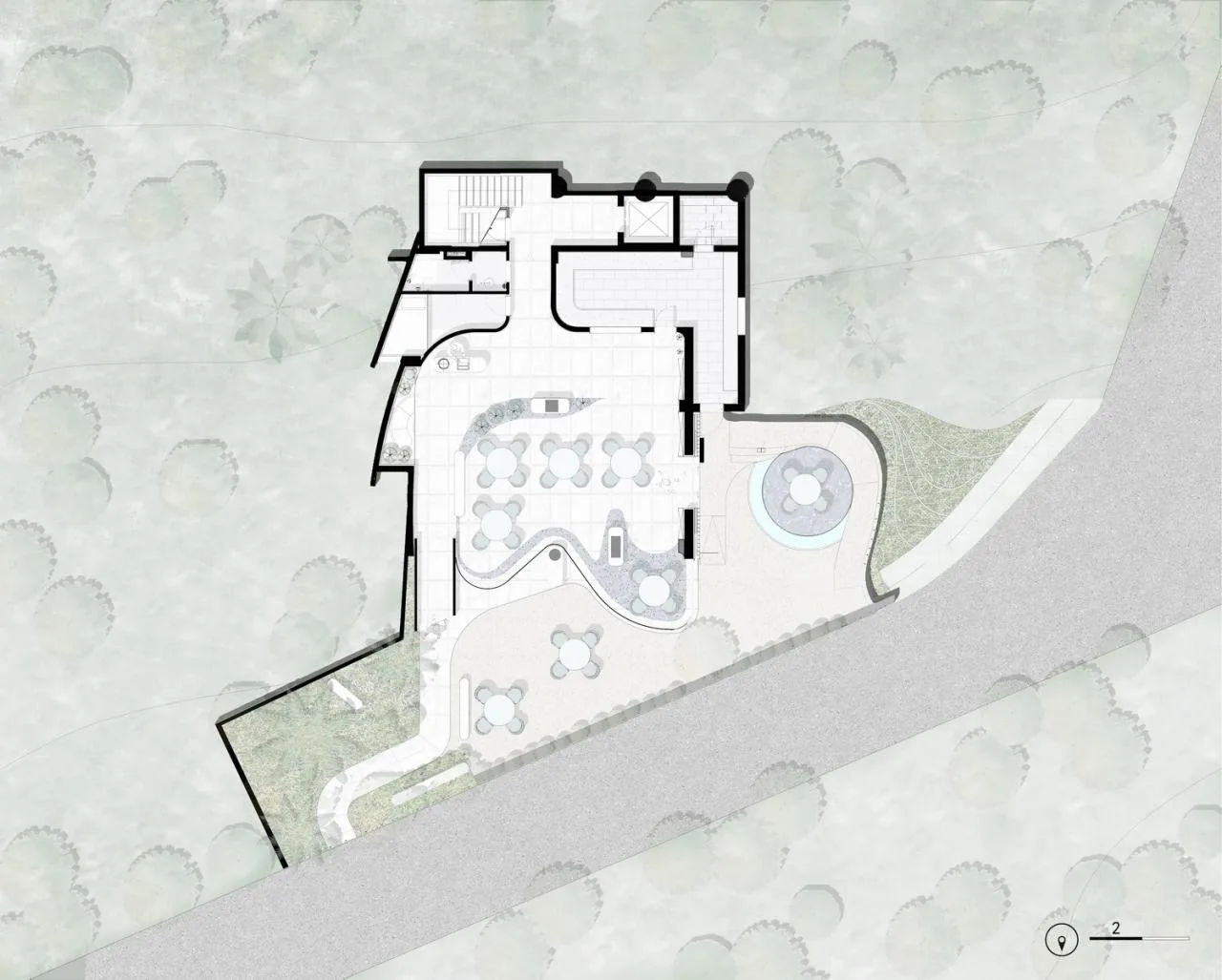 BIM Architecture | 'Breath of the Sea' Dali Green Half Mountain Hotel Renovation Design/Ordinary Design