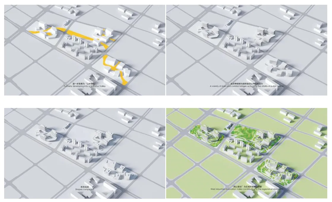 BIM Architecture | Xishan Zhigu - Beijing Collaborative Innovation Park/CAA Architecture Firm