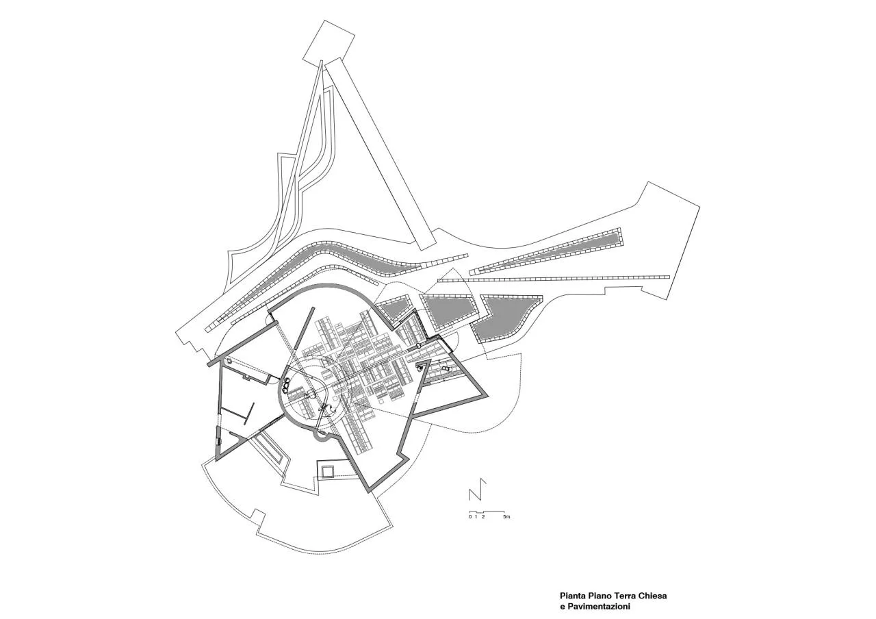 BIM Architecture | Suspended Roof: Church and Diocese Complex/Miralles Tagliabue EMBT