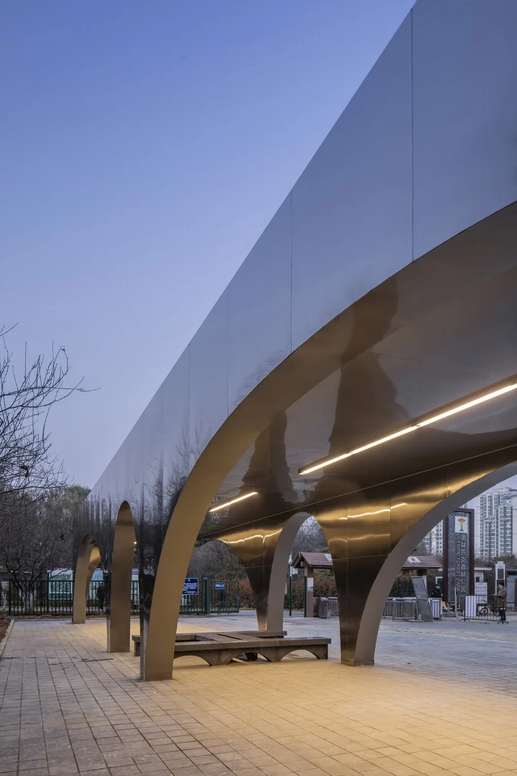 BIM Architecture | Beijing Olympic Forest Park Runner Service Station/TEMP Architectural Design Studio