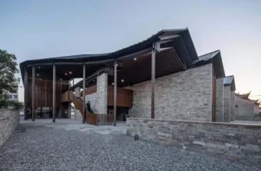 BIM Design for Xiaowufen Village Cultural Hall and Garden Landscape-BIM WORLD