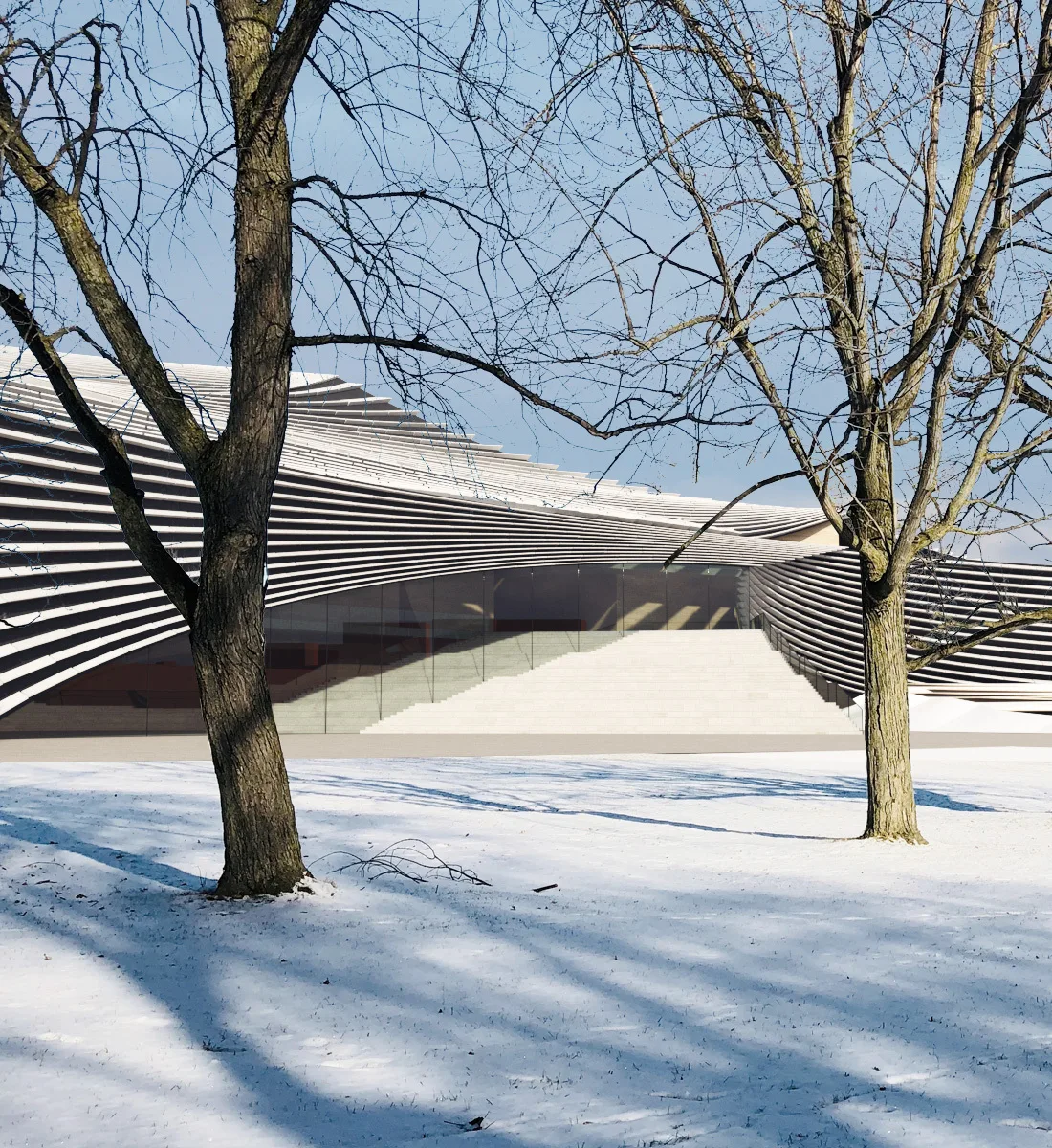 BIM Architecture | Ceramic Layers, Competition Proposal for 'CAMERIMAGE European Film Center' by Kengo Kuma