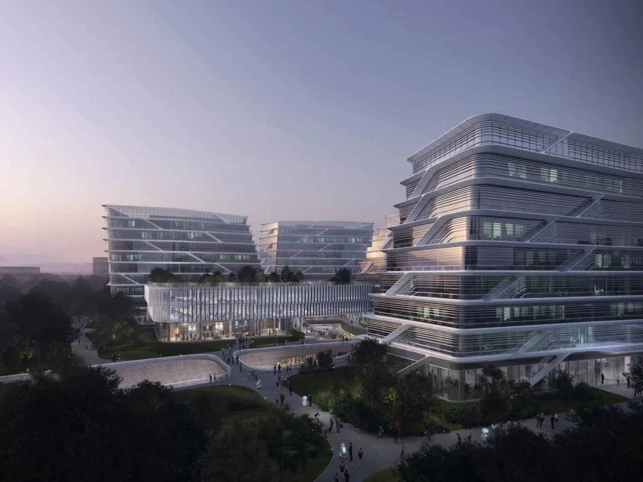 BIM Architecture | Xishan Zhigu - Beijing Collaborative Innovation Park/CAA Architecture Firm