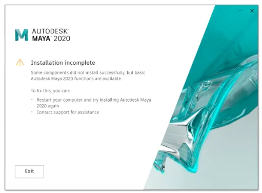 BIM Tips | Maya Installation Failure Solution: When installing Maya, it displays 'incomplete installation'