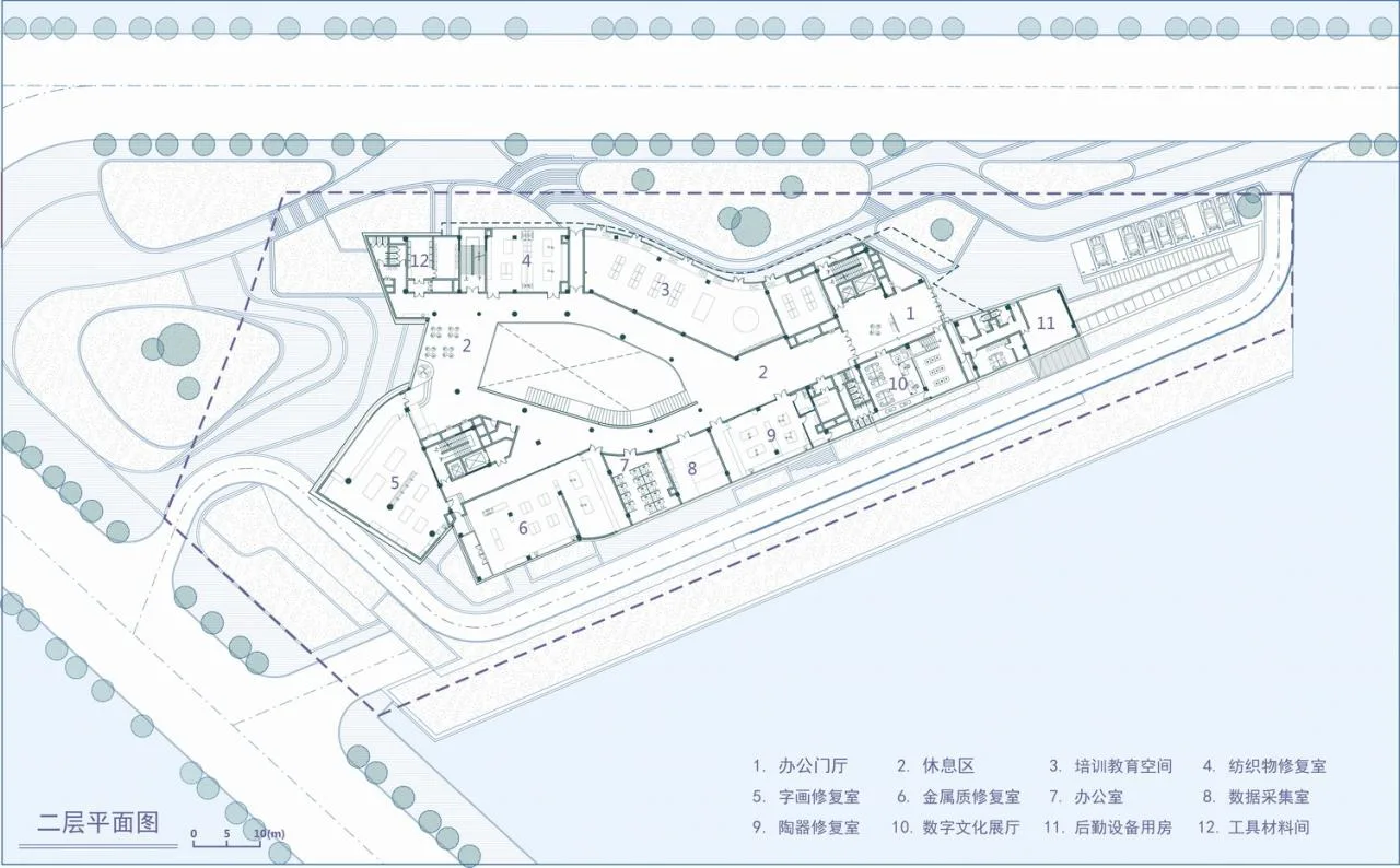 BIM Architecture | Three Gorges Cultural Relics Technology Protection Base, Chongqing/Yuandao Architecture