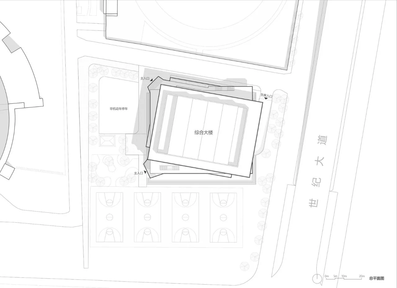 BIM Architecture | Yihuang No.1 Middle School Comprehensive Building/By Building