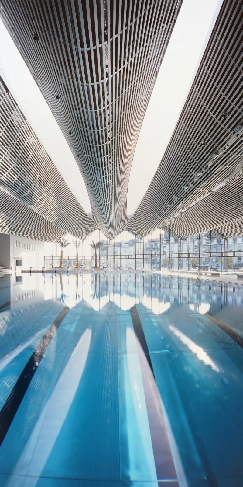 BIM Architecture | Wavy Roofing, UCPA Grand Lance Stadium/Marc Mimram