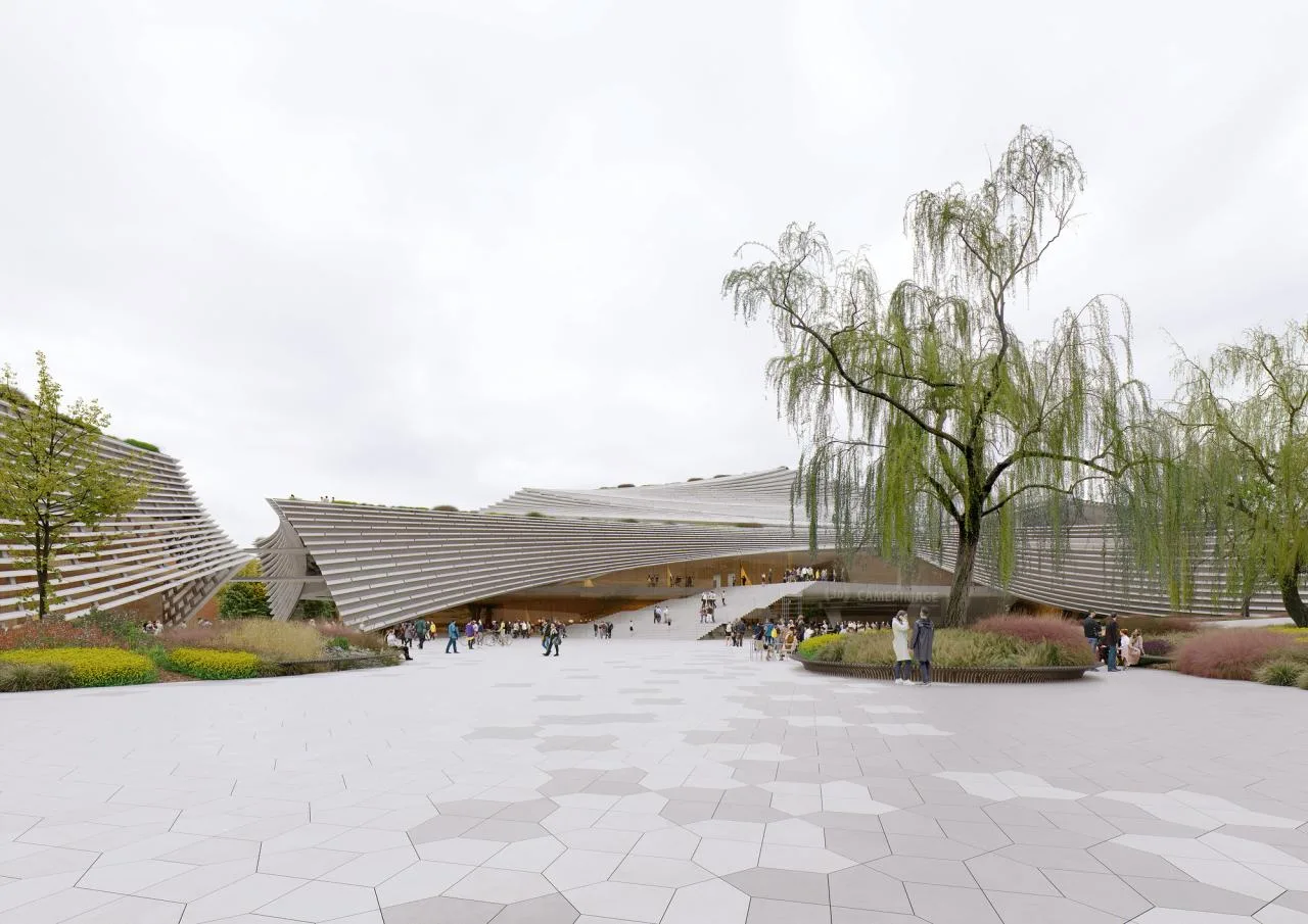 BIM Architecture | Ceramic Layers, Competition Proposal for 'CAMERIMAGE European Film Center' by Kengo Kuma