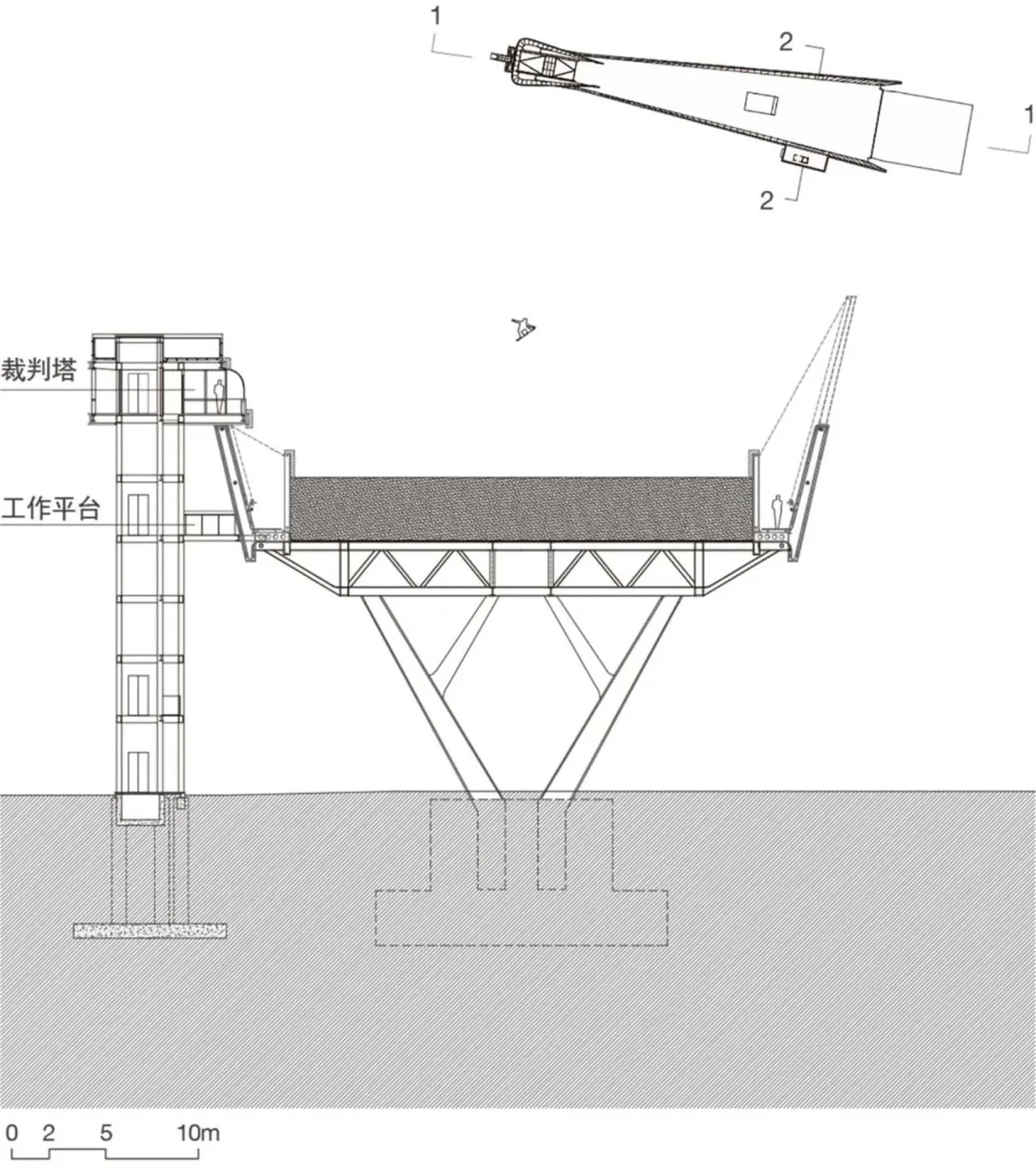 BIM Architecture | Shougang Ski Jumping Center/Tsinghua University Architectural Design and Research Institute