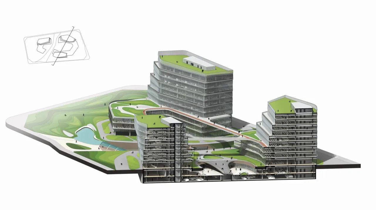 BIM Architecture | Xishan Zhigu - Beijing Collaborative Innovation Park/CAA Architecture Firm