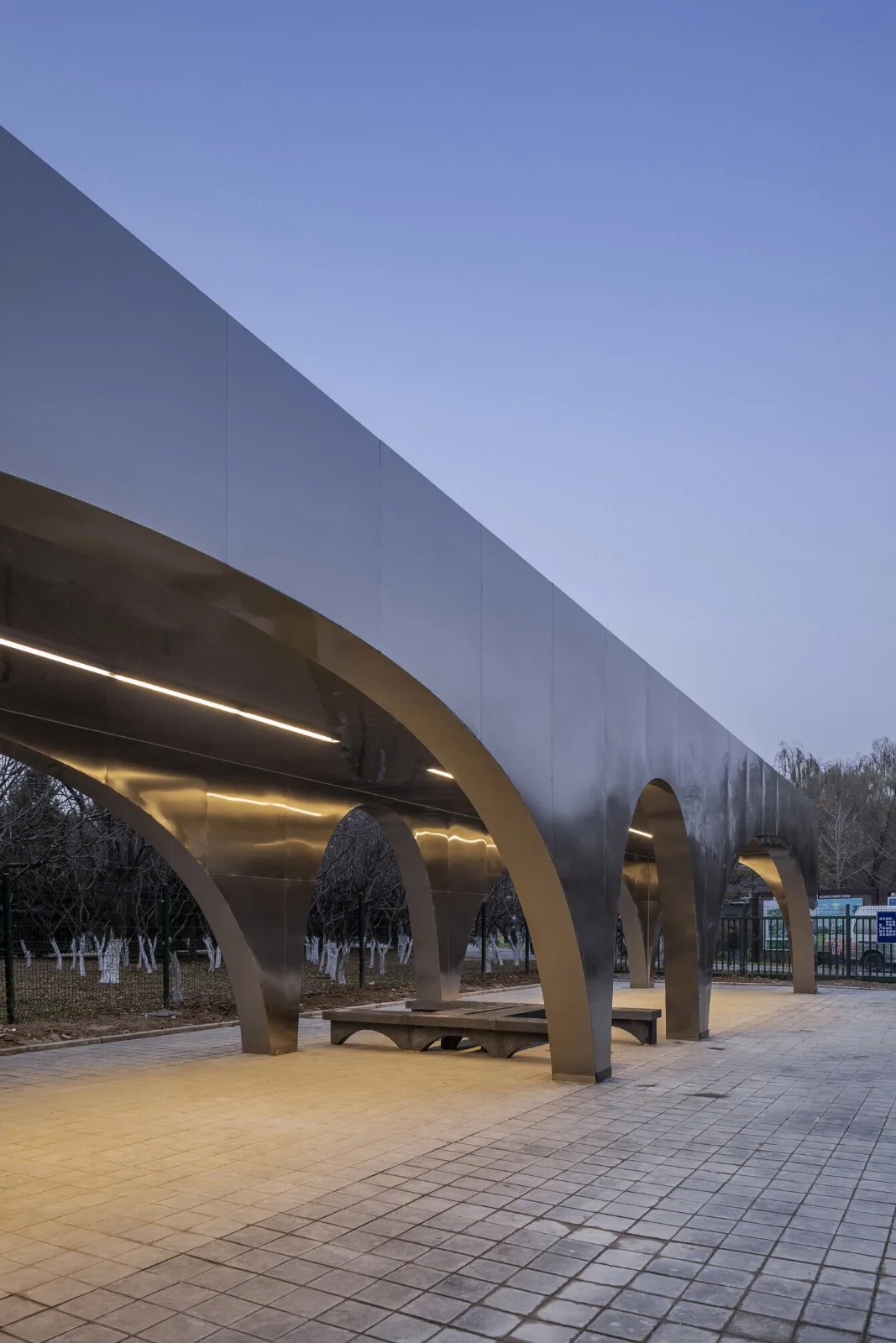 BIM Architecture | Beijing Olympic Forest Park Runner Service Station/TEMP Architectural Design Studio
