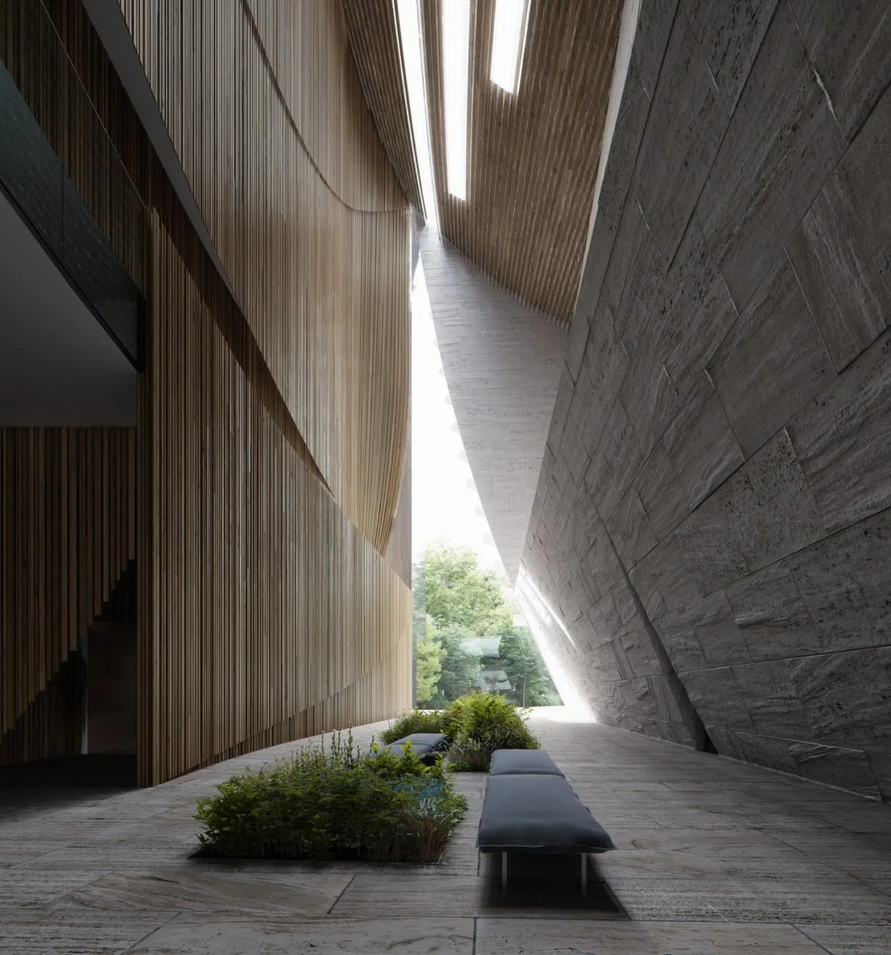 BIM Architecture | Ceramic Layers, Competition Proposal for 'CAMERIMAGE European Film Center' by Kengo Kuma