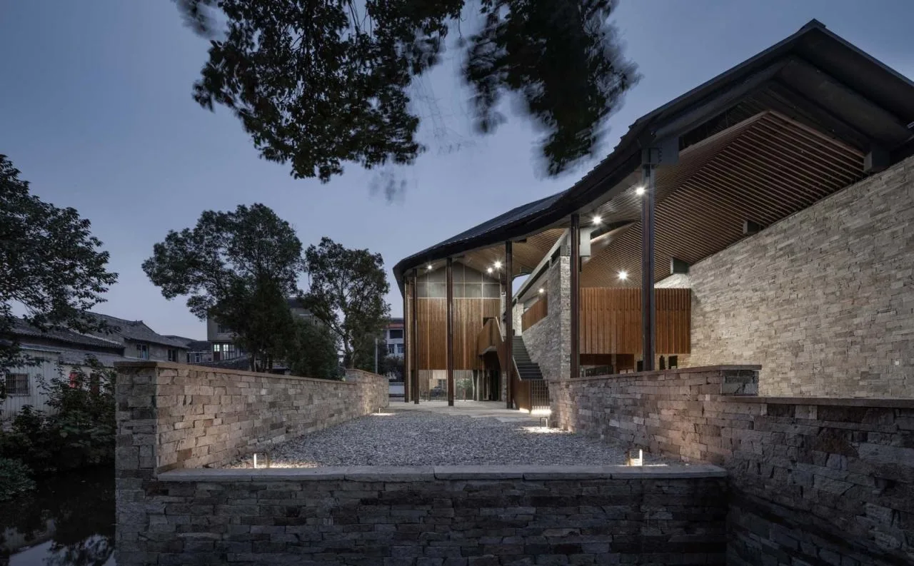 BIM Architecture | Xiaowufen Village Cultural Hall/Garden Architecture Landscape