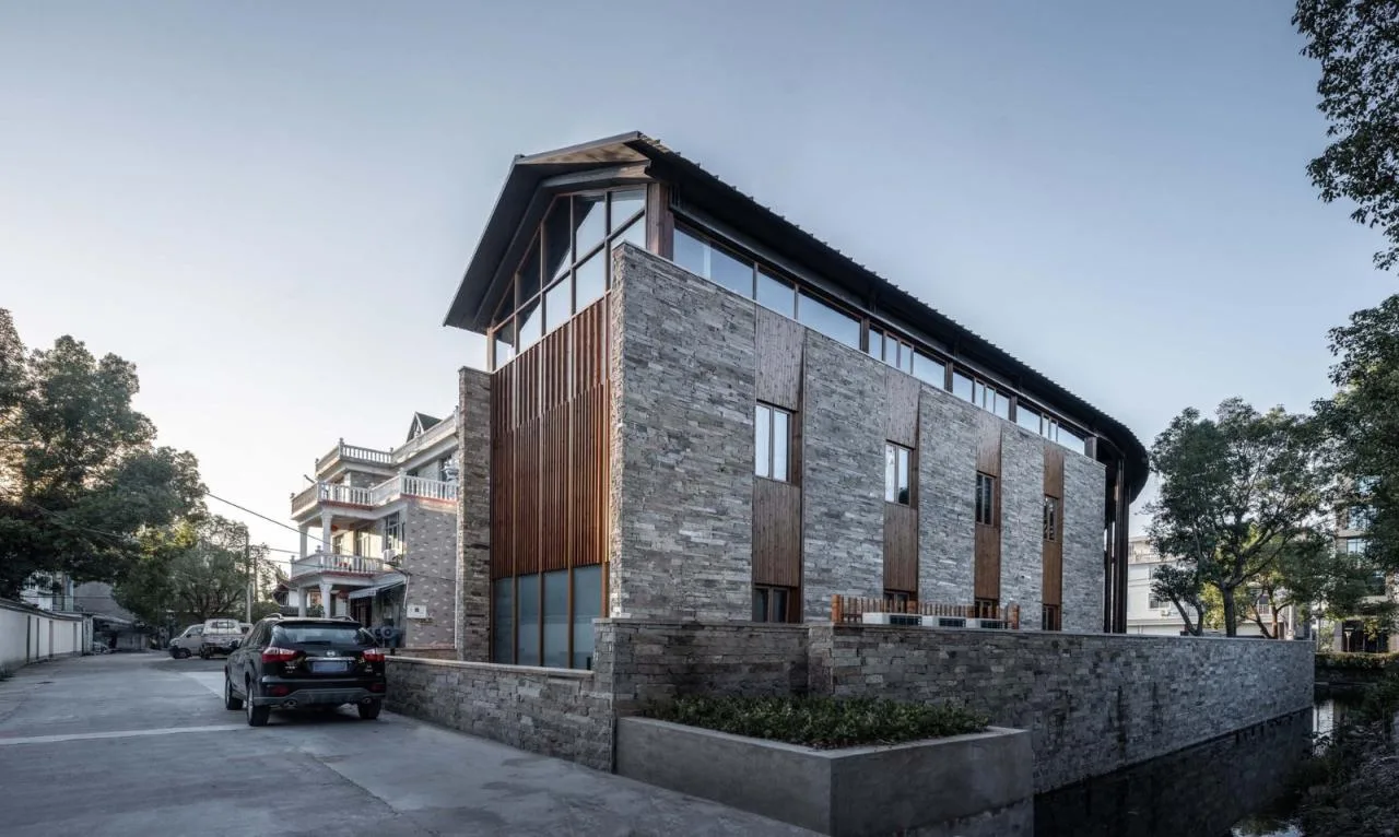 BIM Architecture | Xiaowufen Village Cultural Hall/Garden Architecture Landscape