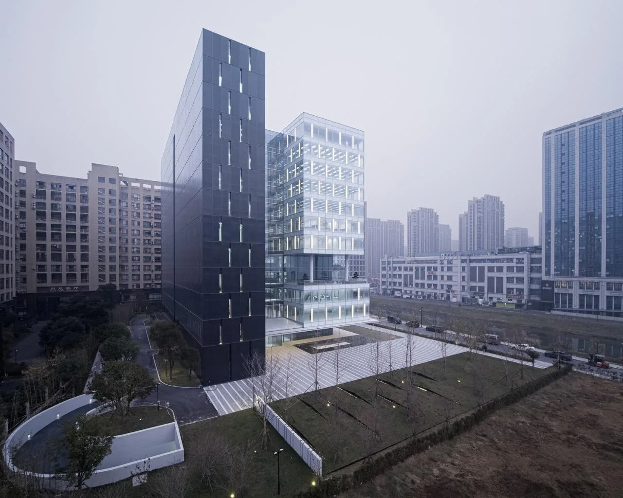 BIM Architecture | Hangzhou Weixing Intelligent Headquarters Project Record/Meng Fanhao - ad × line+