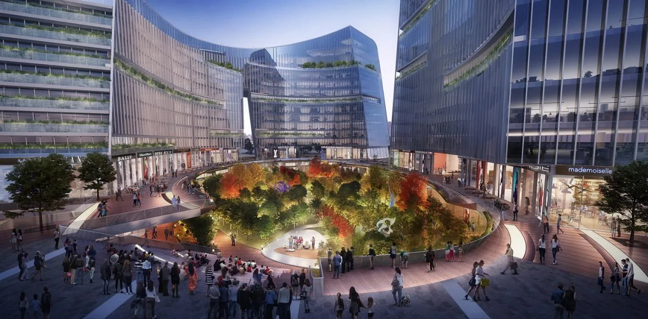 BIM Architecture | Chengdu High tech Vanke Center - Urban Garden of High tech Zone/Laguarda. Low Architects