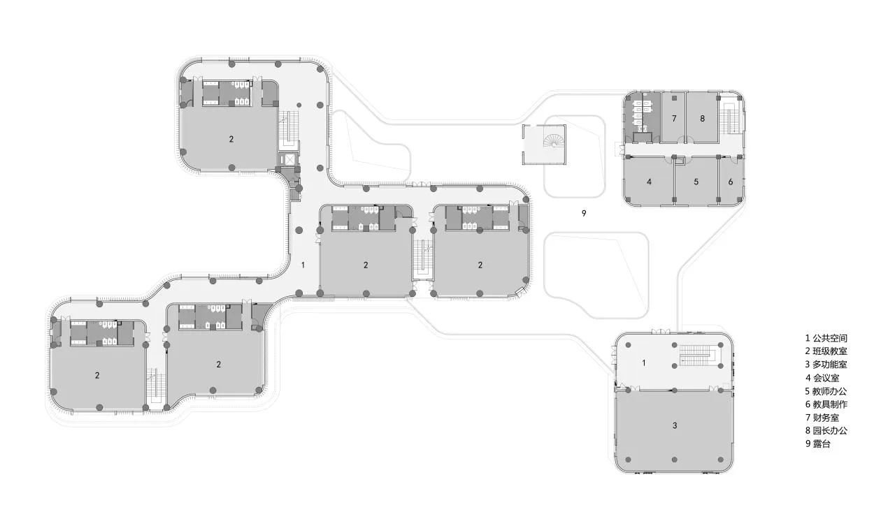 BIM Architecture | Weinan Municipal Government Kindergarten/Zhonghe Yuanchuang Architectural Design Co., Ltd