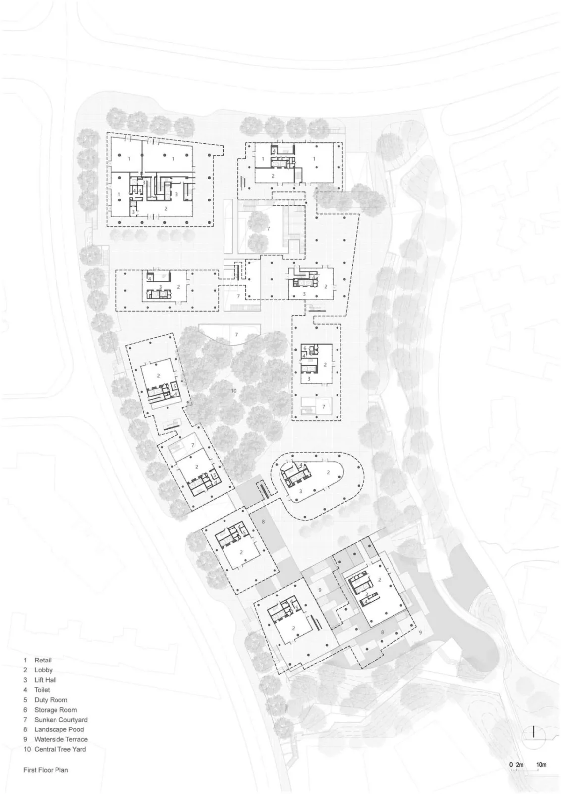 BIM Architecture | Chengdu Luhu Floating Headquarters Office Building/Vertical Building