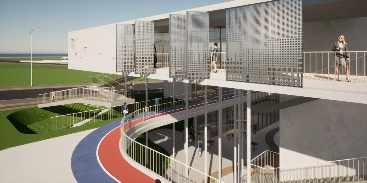 BIM Architecture | 'Gathering Energy Floating Clouds' Design: Function and Landscape Coexistence, Green Public Space, Community Interaction - Lv Yuanxiang Architectural Firm Guangzhou Panyu Square Substation Design Scheme Winning