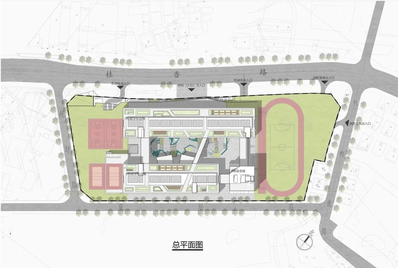 BIM Architecture | Shenzhen Longhua District Xingzhi Middle School/Zhubo Design Joint Public Works
