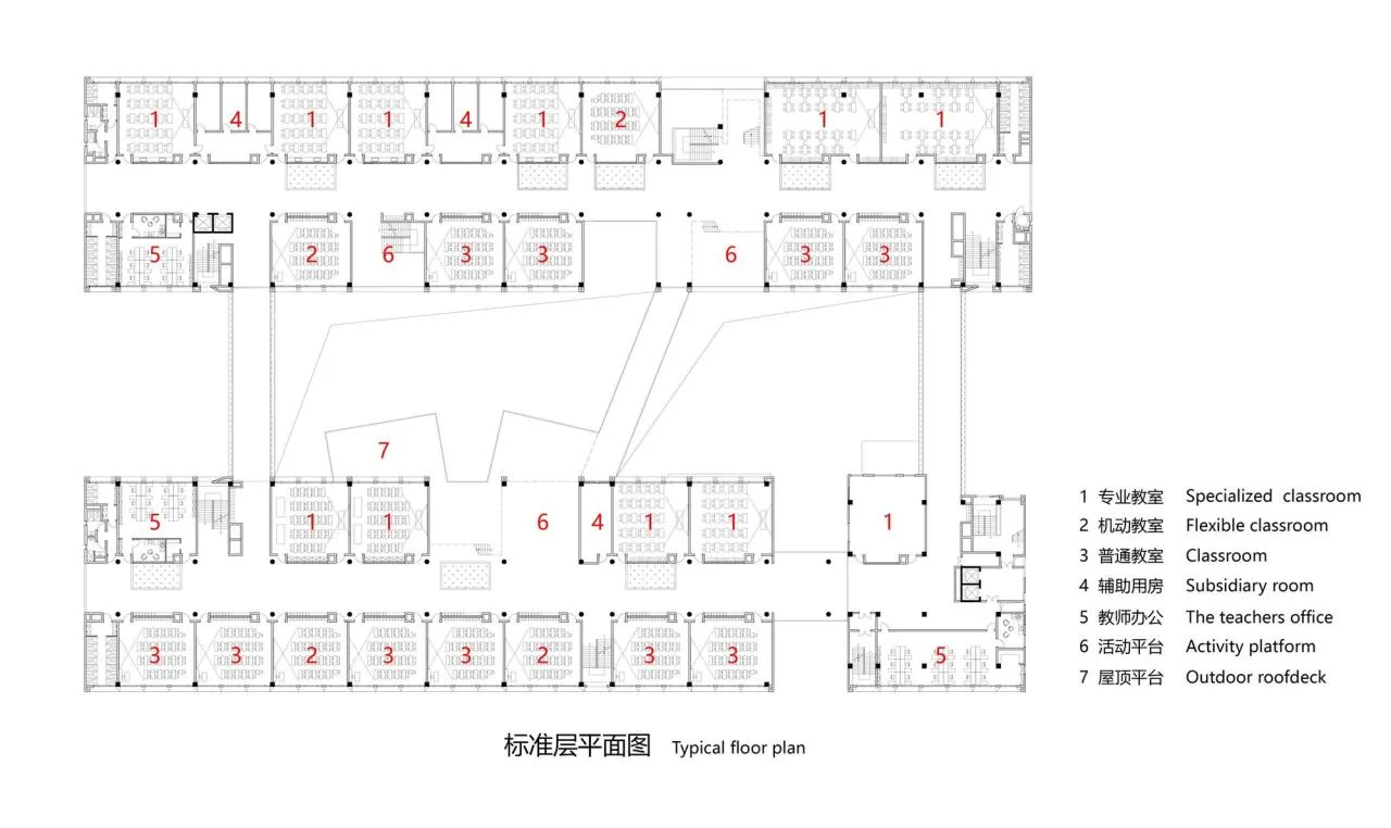 BIM Architecture | Shenzhen Longhua District Xingzhi Middle School/Zhubo Design Joint Public Works