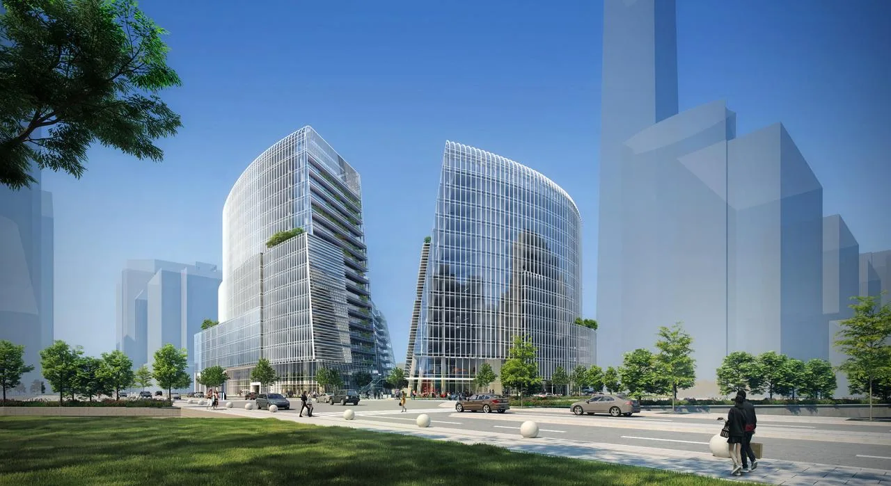 BIM Architecture | Chengdu High tech Vanke Center - Urban Garden of High tech Zone/Laguarda. Low Architects