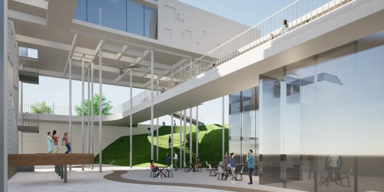 BIM Architecture | 'Gathering Energy Floating Clouds' Design: Function and Landscape Coexistence, Green Public Space, Community Interaction - Lv Yuanxiang Architectural Firm Guangzhou Panyu Square Substation Design Scheme Winning