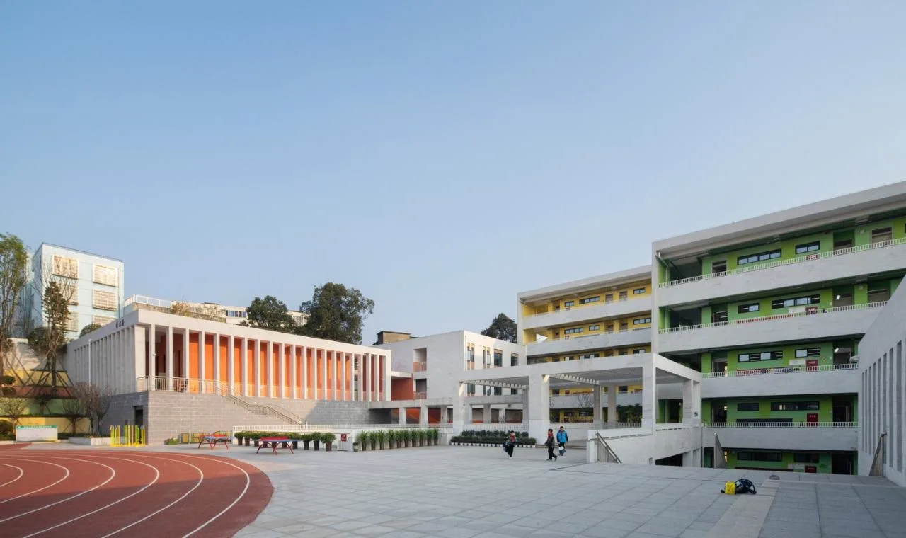 BIM Architecture | Huangjia Primary School Expansion Project - Order Geometry/Foundation Building