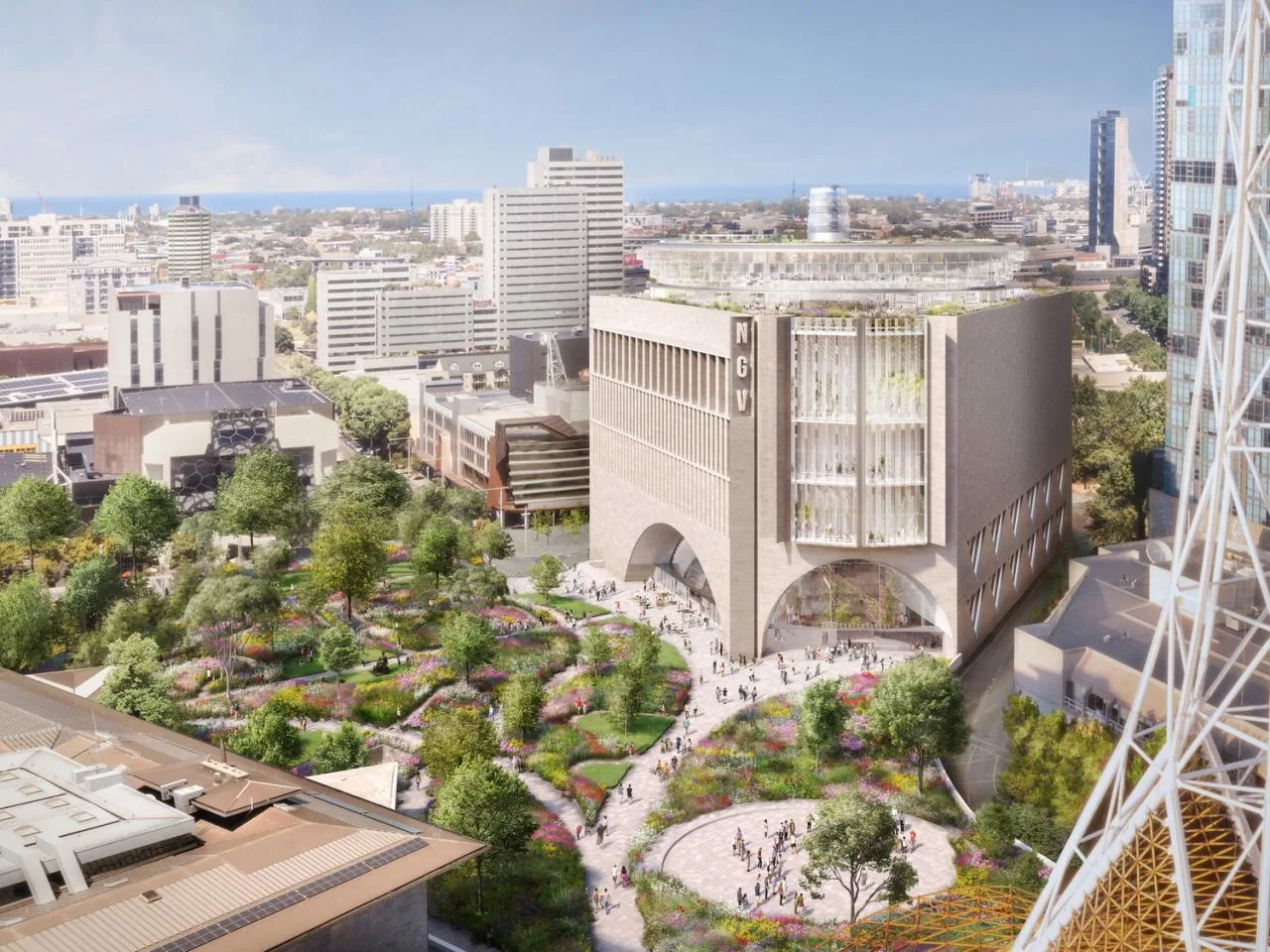 BIM Architecture | NGV Contemporary, Australia's largest contemporary art gallery, announces its proposal/Angelo Candalepas and Associates