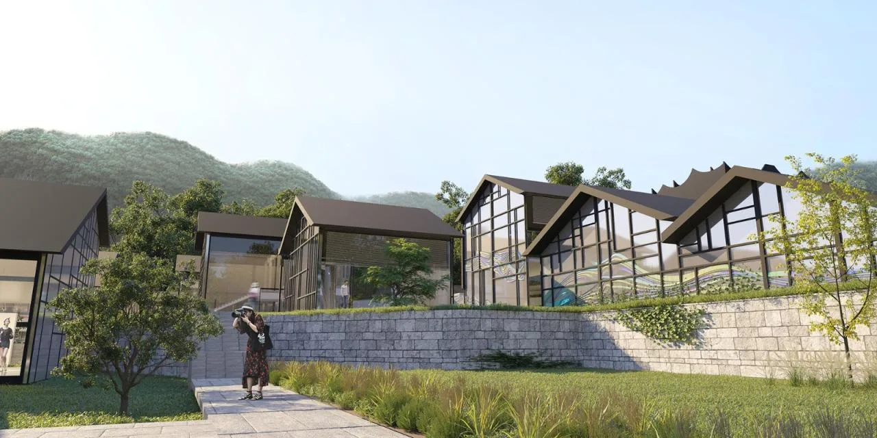 BIM Architecture | Linhe Moying - Xianshi Ancient Town Activity Complex Scheme Design/Outsiders Architecture