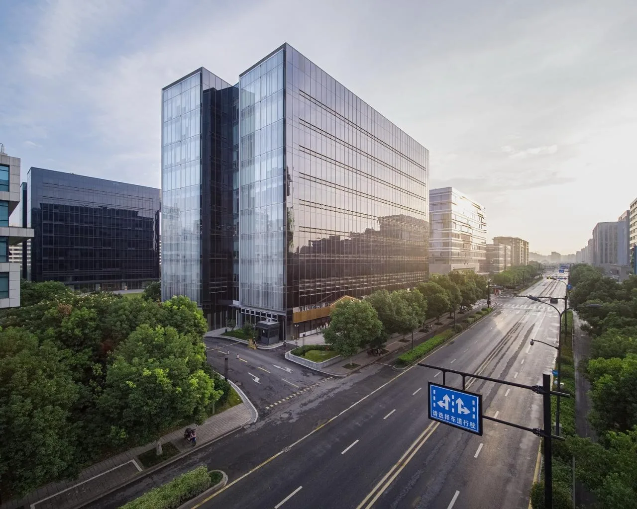 BIM architecture | Gad works | Open and closed three-dimensional garden, Hangzhou Guanrui Building