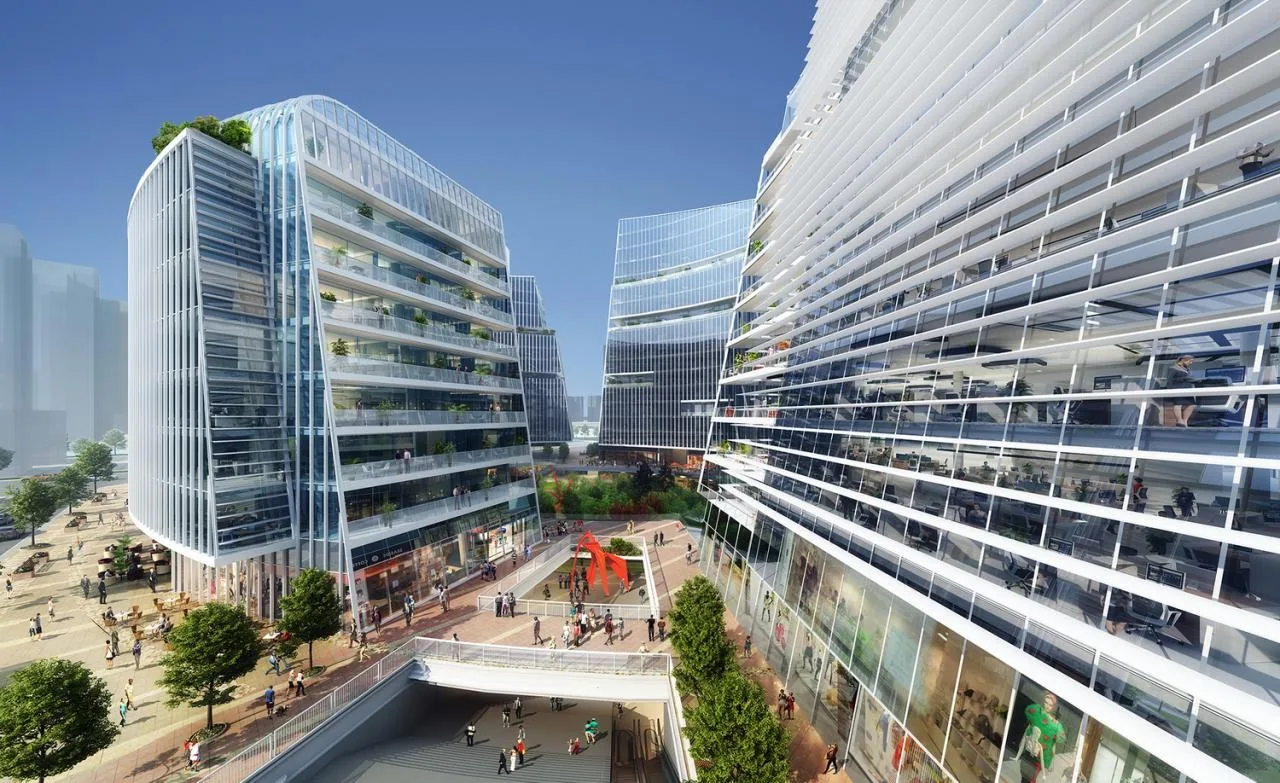 BIM Architecture | Chengdu High tech Vanke Center - Urban Garden of High tech Zone/Laguarda. Low Architects
