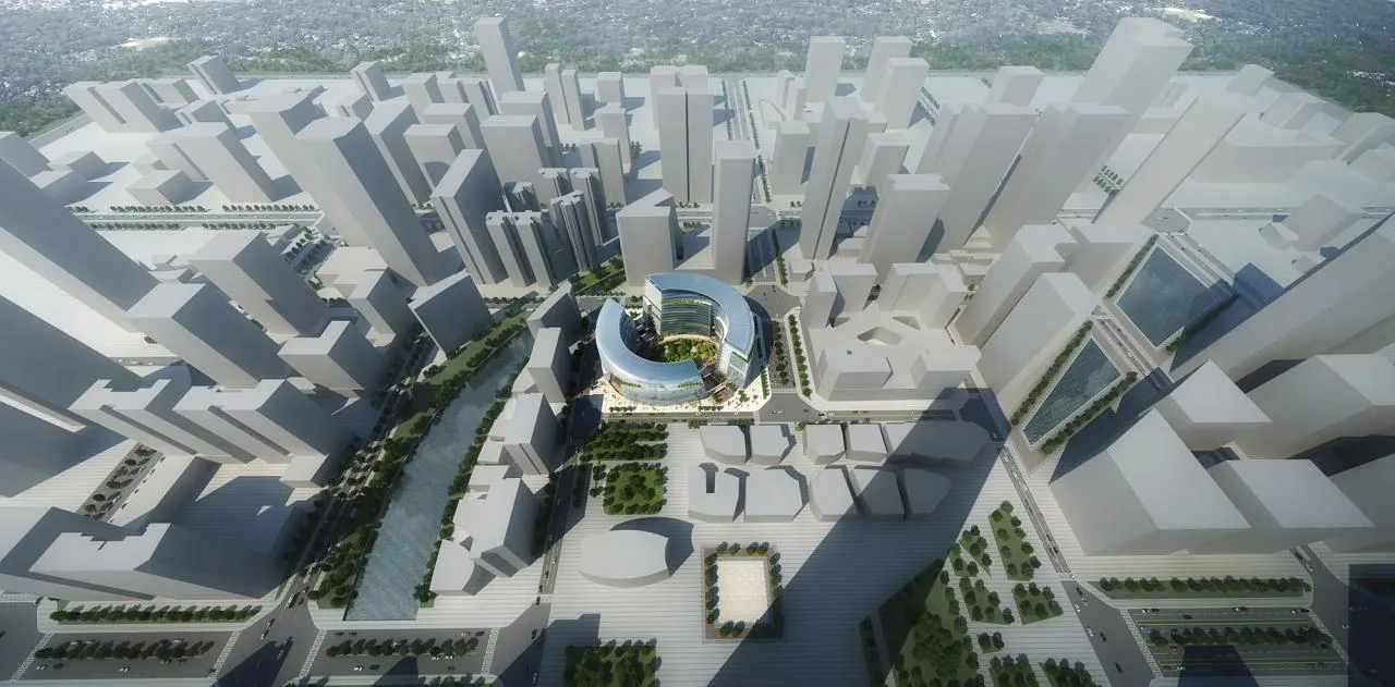 BIM Architecture | Chengdu High tech Vanke Center - Urban Garden of High tech Zone/Laguarda. Low Architects