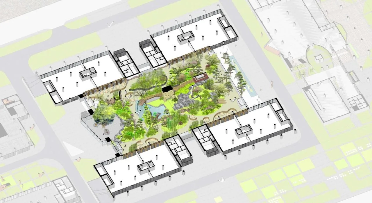 BIM Architecture | Baisha Island Financial Ecological Town Community Center/URBANUS Urban Practice